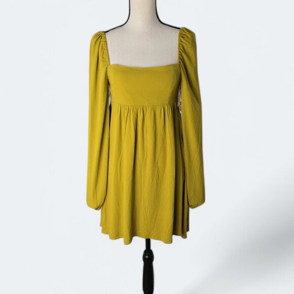 Jackson Rowe Green Farrah Empire Waist Babydoll Dress S NWT - Picture 3 of 9